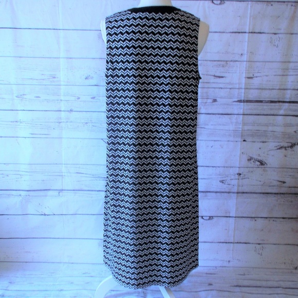 Ivanka Trump black white sleeveless dress medium - Picture 7 of 7